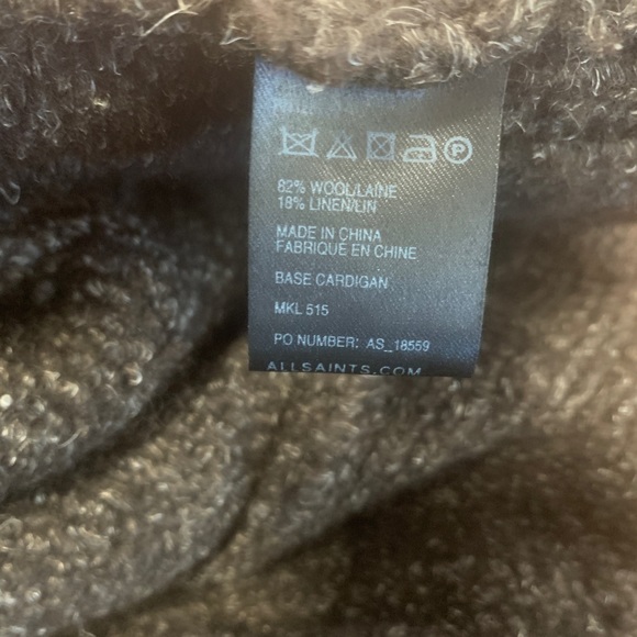 All Saints Spitalfields hand knit wool cardigan - Picture 5 of 8